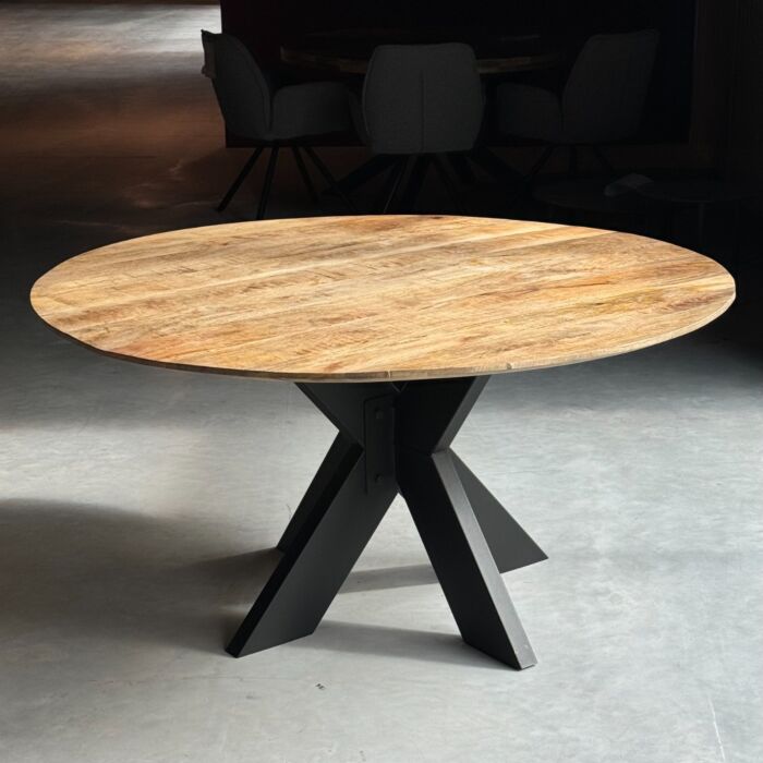 Eettafel Rond Mango 150x150cm