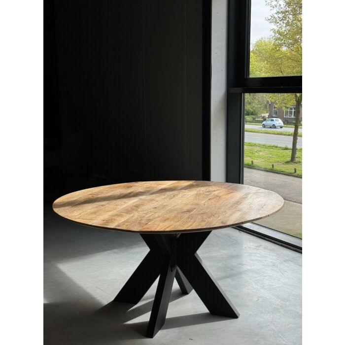 Eettafel Rond Mango 150x150cm