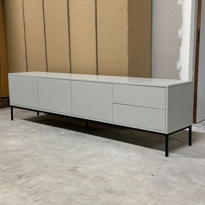 Tv Dressoir 240cm Luxury Hoog Grijs