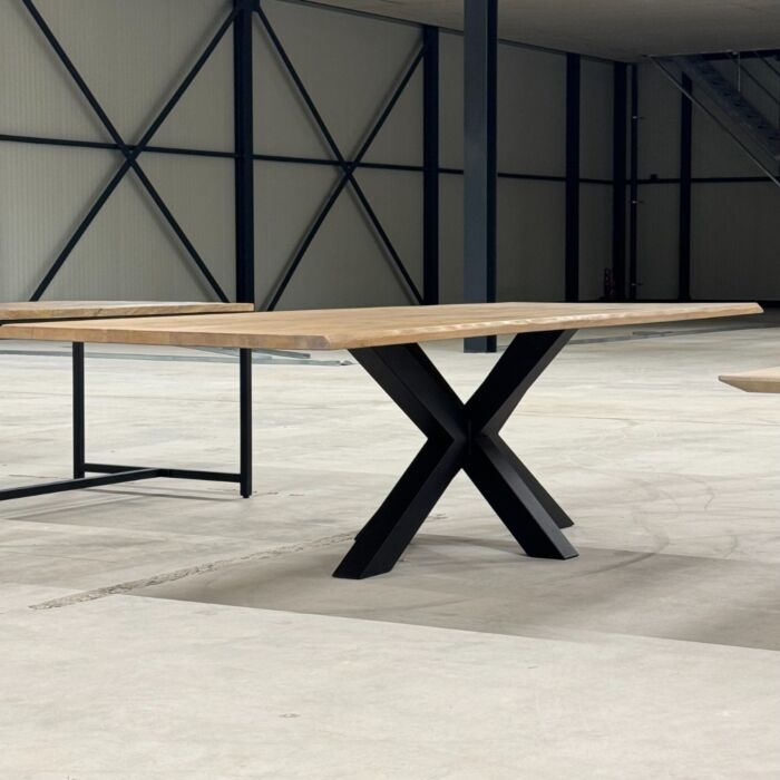 Eiken Boomstam Tafel Spinpoot