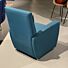 Fauteuil Blauw Stof