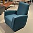 Fauteuil Blauw Stof