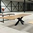 Eiken Boomstam Tafel Spinpoot