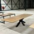 Eiken Boomstam Tafel Spinpoot